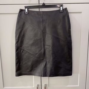 Garson Black Leather Skirt 8